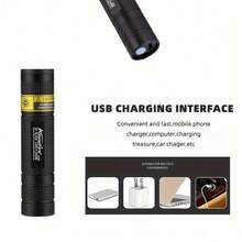 Alonefire Senter LED UV Mini 365nm Kecerahan Tinggi Lampu Hitam Isi Ulang USB Genggam Saku Lampu Inspeksi Ultraviolet Kecil Penanda Tinta Tak Terlihat Lampu Kuku Lampu Pengeringan Noda Hewan Peliharaan Penanda Kebocoran Mineral Koin Kalajengking Lampu Deteksi Fluoresensi SV108 - Hitam - View 10