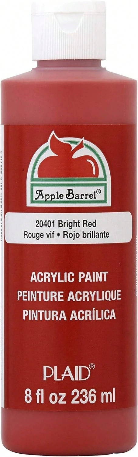 Acrylic Paint In Assorted Colors (8 Ounce), J20401 Bright Red,8371745 - Red - View 1