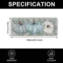 秋季主题浴室地垫，感恩节造型防滑浴室地毯，高吸水性可水洗室内装饰地毯，适用于浴室或卧室，浴室厨房装饰厨房地毯 - 彩色 - 查看 19