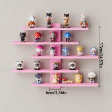 1 件壁挂式装饰搁架，现代简约风格壁架，适用于家庭卧室，可展示娃娃、人偶、盲盒 - 白色 - 查看 10