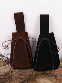 1PC Medieval Drawstring Belt Bag Coin Purse, Ideal For SCA LARP Reenactment & Ren Fair Halloween