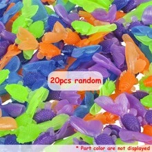 5-20pcs Mini Color Simulated Goldfish Fish Tank Aquarium Decorations Artificial Floating Plastic Decor Fish Desktop Miniature Ornament