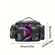 Multifunctional Waist Bag Shoulder Messenger Bag Fishing Tackle Bag, Large Capacity Lightweight Backpack For Fishing, Outdoor Activities, Suitable As Holiday Gift