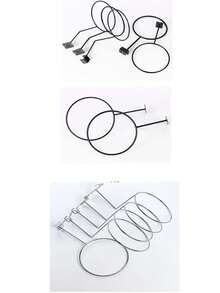 1/3 Ball Wall Mounted Storage Display Rack, Indoor Shooting Rack, Outdoor Portable Storage Net, Universal Metal Ball Rack, Black Ball Rack, Suitable For Basketball, Football, Volleyball, Football Storage Display, Wall Decoration, Suitable For Basketball, Baseball Bats And Balls Storage, Rugby, Volleyball, Football And Other Ball Racks - Black - View 11