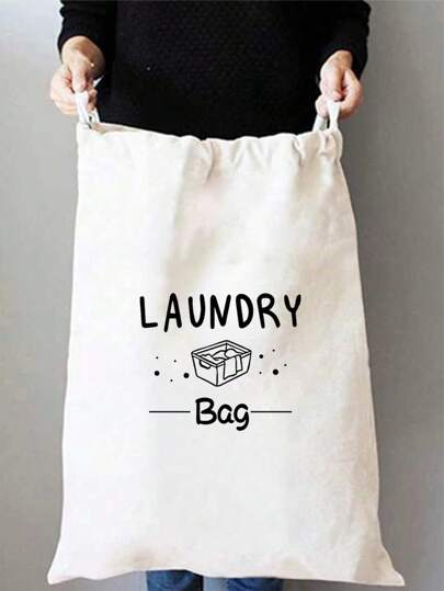 1pc Washing Machine Pattern Drawstring Drawstring Storage Bag, Travel Garments Bag, Machine Washable Garment Drawstring Bag, Large Capacity Laundry Bag, Easily Install Laundry Basket Or Basket, Extra Large Travel Laundry Bag, Durable, Heavy Duty Travel Laundry Bag, Laundry Hamper School Organizer Bags Teacher Storage Bags Travel Essentials Travel Accessories Travel Bag For Vacation Holiday Back To School School Stuff Packing Cubes Dorm Room Essentials College