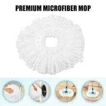 Spin Mop And Bucket Set, Bathroom Mop Bucket, 360° Spin Mop Bucket System With 3 Microfiber Mop Replacement Heads And Stainless Steel Adjustable Handle For Floor Cleaning, Bucket Floor Cleaning System - 綠色 - 查看 5