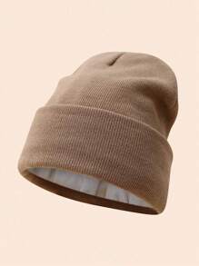 Women'S Silky Satin Beanie -Anti-Static, No Frizz, KnitCap For Winter Warmth