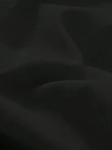 Floreya Apricot Elegant French Style Daily Date Ruffle Waist Hollow Backless Mid-Length Dress - Black - View 11