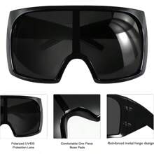 de estilo futurista con lentes curvados y protección envolvente para mujeres y hombres
