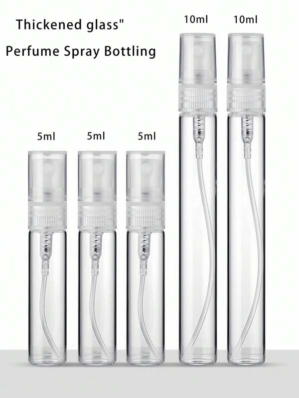 Atomizador de aromatizador de ambiente masculino e feminino, 1 peça/2 peças/4 peças/6 peças/10 peças. Frasco spray de vidro recarregável. Frasco de aromatizador de ambiente portátil para viagens e festas.