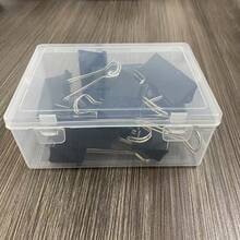 10pcs Black Metal Pigeon Tail Paper Clips, 19/25/32/41/51mm Binder Clips, Black Paper Clamps Office Stationery Book Clips,Back To School,School Supplies - Multicolor - View 14