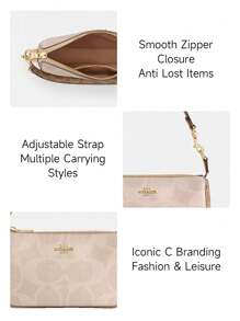 Coach Bolso de hombro Nolita 19 de lona con diseño icónico, bolso cruzado para mujer, bolso de axila vintage, bolso de mano cuadrado, maletín elegante de viaje, bolso de embrague