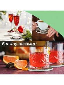 Christmas Gnome Wooden Coasters Set Of 6, Suitable For Beverages, Teahouses, Coffee Shops And Home Restaurant Decorations, Ideal Gifts For Friends, Family And Couples During The Holidays