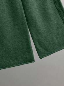 مجموعة من 2 قطعة: كنزة بقبعة وبنطال طويل، خريف/شتاء