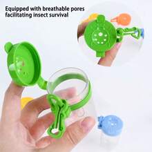 Insect Observation Container, Tweezers, Rearing Box, Portable Catching Net, Bug Catcher Tool For Boys Girls Nature Exploration - Multicolor - View 7