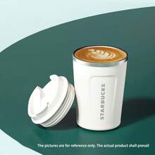 Starbucks Termo blanco perla de 355 ml, taza de café de oficina portátil y de alto valor, unisex, taza de viaje para regalar - Blanco perla - Ver 1