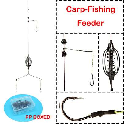 1 Piece Of European Carp Fishing Faital Rig, Daiichi Line, FEEDER With Lead Bait Cage Shot Maker Combo, Watermelon-Shaped Anti- Snag Spring Shot Cage, Fishing Gear, Fishing Accessories