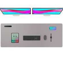 Super Large Mouse Pad, Writing Pad Office Desk Pad, Desk Mat, Waterproof PU Leather + Non-Slip Velvet Surface 35.4" X 16.9" (Pink), Multiple Size Options, Gaming Desk Pad, Desk Protector, Various Colors, Office, Student, Princess Style Pink, Pink, Sky Blue, Study Desk, Long Desk Pad, Home Decor Pad, Scratch Resistant Anti-Glare Leather Coffee Table Mat, Laptop Protective Pad, Waterproof Reusable And Easy-To-Clean, Office Supplies, Study Home Goods,School Supplies,Back To School Gaming Mouse Pad Desk Accessories Office Desk Accessories Mousepad Mouse Pad For Desk - Multicolor - View 39