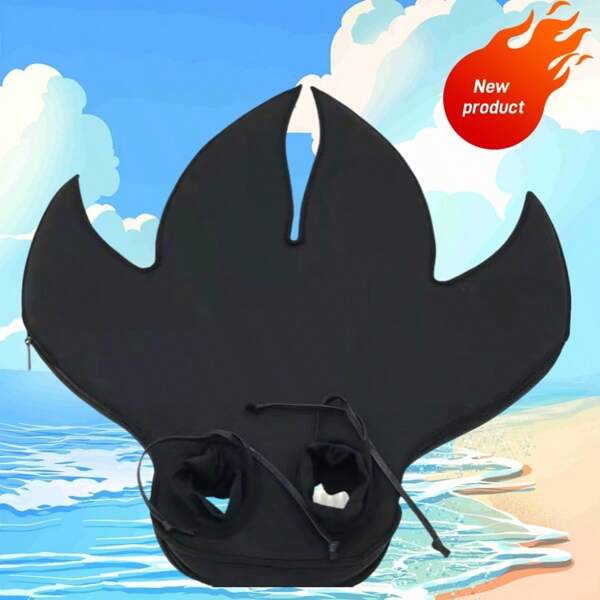 1 pieza Aleta de sirena, Aleta monofin de cola de ballena, Equipo de entrenamiento de deportes acuáticos unisex, Artículos esenciales de playa, Accesorios de playa, Flotador de piscina