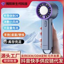 Handle Fans - Ventilatore da tavolo con luce notturna [Grigio Gaochuan] - Visualizzare 2