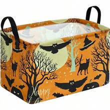 Rectang Storage Basket Shelf Basket  Storage Bin, S Toy Basket Organizer Box With Handles Boy And Girls Room Deco () - 萬聖節 - 查看 9