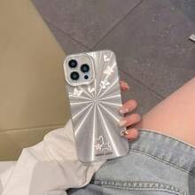 Funda premium para phone 16 Pro con diseño de fuegos artificiales. Diseño sencillo con orificios grandes. Resistente a golpes y caídas. Compatible con phone 16, 15, 14, 13 y 12 Pro. - Blanco - Ver 4