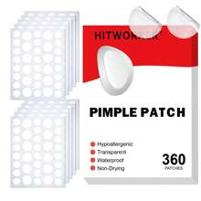 360 parches para el acné y granos, a prueba de agua y sudor, que contienen ácido salicílico, aceite de árbol de té y aceite de caléndula, adecuados para rostro, mentón, nariz, todos los tonos de piel, unisex, cuidado de la piel, efecto natural de ocultamiento, esencia de ácido salicílico