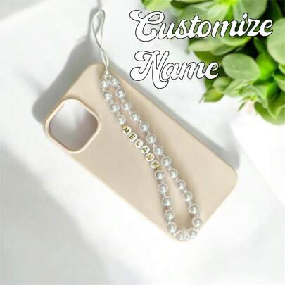 Customized Text Colored Fruit Phone Strap, Personalized Rainbow Fruit Phone Strap, Customizable Name Bead Phone Accessories, Phone Strap, Colorful Fashionable Phone Accessory Strap, Fashionable Fruit Phone Strap