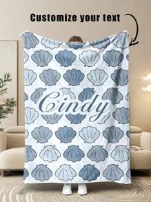 1 cobertor de flanela com texto personalizado, confortável para cochilos no escritório, presentes para o dia das mães/pais, cobertor de cama