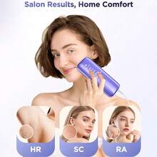 LEFINEE Women's Hair Remover - Full Body Hair Remover For Face, Underarms, Arms, Bikini Line And Legs - Stylish Purple Design - Perfect For Both Men And Women, Valentine's Day Gift For Your Girlfriend - Xem 2