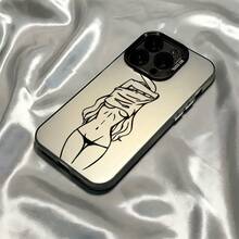 funda de teléfono Funda de teléfono Curve para, S22FE, S23, S24, S22PLUS, S23ULTRA, S23ULTR, iPhone16, 15 14 13 12 11 Pro X XSMAX 8 Plus.SE2 Cubierta trasera anti-caída - Negro - Ver 2