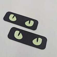 Emblem tactic cu moral, strălucitor în întuneric - Emblem tactic, element de fixare pentru operațiuni militare, emblem cu moral, ochi de pisică luminos, 9 x 3 cm, pentru rucsacuri, lese pentru câini, veste tactice, genți de sală, pălării, căști