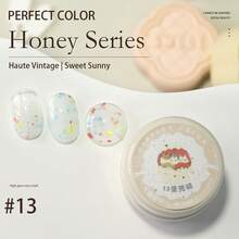 PERFECT COLOR 15色 5克/瓶 蜂蜜系列凝胶指甲油，可爱闪亮凝胶指甲油，适合返校季、夏季美甲、全息美甲沙龙和DIY居家美甲。 - 彩色 - 查看 21