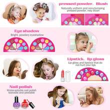 Kids Makeup Kit For Girl  Washable Real Cosmetic, Safe & Little Girl Makeup Set, Makeup Set For 3-12 Year Old Kids Toddler Girl Toys Christmas & Birthday Gift - 粉色 - 查看 6