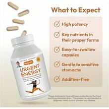 ANDREW LESSMAN Urgent Energy 60 Capsules - Provides A Safe, Healthy Means Of Enhancing Energy Levels And Feelings Of Well-Being, Green Tea, Guarana, Ginseng, Royal Jelly, Ashwagandha, B-Complex6hao | Enhanced Stamina & Focus Supplement For Workouts Bjp1dian - 30 Count (Pack of 1) - 查看 4