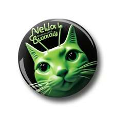 1pc 4.4cm/1.73inch Pattern Safety Pin Badge, Button Badge, Brooch Badge, Suitable For Wearing On Clothing, Bags, Backpacks, Fun Gift For Family And Friends - Multicolor - View 3