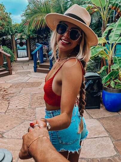 1pc Woven Jazz Hat, Simple & Practical Multi-Function Sun Hat