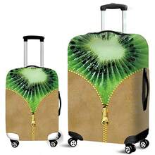 彩色糖果豆图案行李箱盖，万向轮行李箱盖防尘保护套行李箱，底部拉链和带扣双重密封，使行李箱更贴合，亮色水果拉链图案行李箱盖保护套防尘套，行李箱防尘套旅行配件，用于返校用品，返校旅行配件袋，用于学校的学校配件学校用品