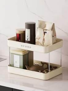 1pc Desktop Storage Rack, Office Kitchen Cup Holder Condiment Rack, Elegant Luxury Cup Organizer - Multicolor - View 4