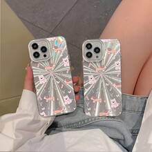 Funda para phone 6, 15, 14, 13 y 12 Pro. Funda para teléfono 16Pro con diseño de fuegos artificiales premium, orificio grande y protección antigolpes. - Blanco - Ver 2