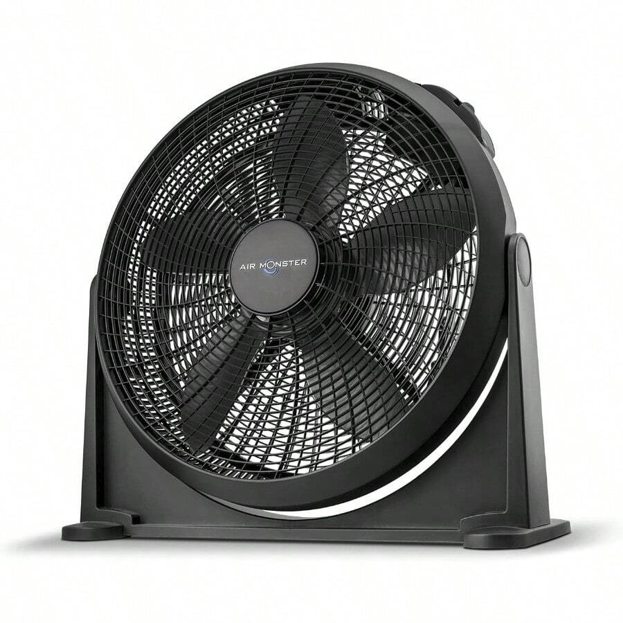 - Circulador de Aire de 20 Pulgadas, Alta Velocidad, Turbo Grande para Hogar y Recámara, Montaje en Piso