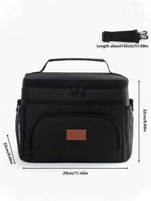 1 Stück verstärkte Isoliertasche, Reistasche, Reisetasche für Arbeit und Schule, Outdoor Kühltasche, große tragbare Lunchbox - Verschiedenfarbig - Übersicht 13