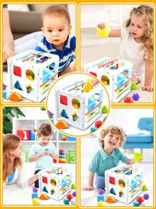 7 Stück/11 Stück/12 Stück/15 Stück Baby Bauklötze, Baby Buchstaben Form Sortier Spielzeug, Montessori Spielzeug, bunte strukturierte Bälle, Feinmotorik Lernaktivitäten, Frühentwicklung Lernspielzeug für Jungen und Mädchen, 12-18 Monate Baby Spielzeug (Einige Zubehörfarben werden zufällig versendet)