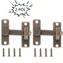 1 cái/2 cái/4 cái/6 cái Tay nắm cửa sổ/cửa trượt bằng đồng cổ điển, Khóa an ninh bằng kim loại hợp kim kẽm có chốt, Chốt khóa hộp gỗ thích hợp cho nhà ở, phòng ngủ, phòng tắm, bền và dễ lắp đặt - Đồng - Xem 10