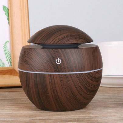 Humidificador USB en forma de seta y difusor de aromaterapia con luz nocturna y vapor frío, humidificador de aire y difusor de aromas portátil alimentado por USB, humidificador de dormitorio vintage, adecuado para el hogar, dormitorio, sala de estar, oficina, coche