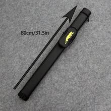 80cm Black PU Material Billiard Cue Case, Golden Embroidered Leopard Print Pattern, Suitable For 1/2 Inch Billiard Cue, Convenient To Carry, Lightweight And Portable. Exquisite Gift Suitable For Various Occasions. - Black - View 5