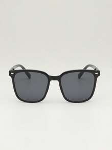 1 buc ochelari de soare unisex retro supradimensionați, stil casual, design la modă și luxos, potriviți pentru purtare zilnică, plajă, accesorii de călătorie la malul mării