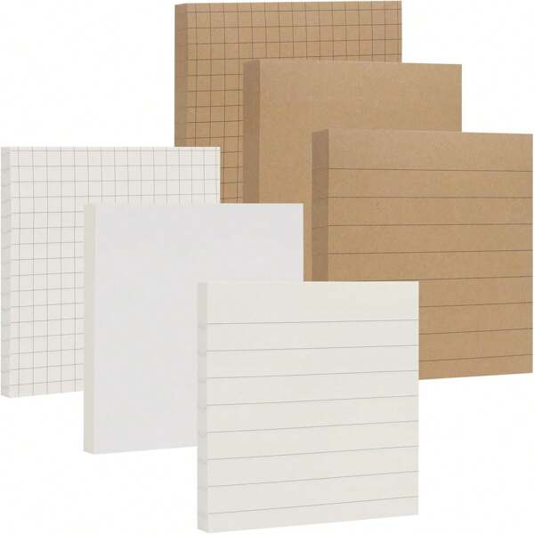 1 Pack Sticky Notes, 3x3 Inch Self-Adhesive Memo Pads, Eye Protection Paper, Various Design Reminders, Suitable For Office, Home, School, Meeting, 80 Sheets Per Pack. Multiple Styles Available. Creative Tear-Off Note Pads For Students. Square Shaped Memo Pad