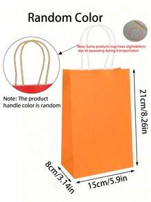 2/6/12/24 piezas - Bolsas de regalo de papel kraft de colores surtidos con asas, adecuadas para regalos de cumpleaños, suministros para fiestas, bodas, manualidades DIY, decoraciones de cumpleaños, recuerdos de fiestas, decoraciones de bodas, bolsas de dulces de Halloween, decoración de despedida de soltera, regalos de despedida de soltera, despedida de soltera, recuerdos de fiesta de novia, recuerdos de invitados de boda, bolsas de regalo de Navidad, papel de regalo de Navidad, bolsas de Navidad, bolsas de fiesta, bolsas de despedida de soltera - Multicolor - Ver 7
