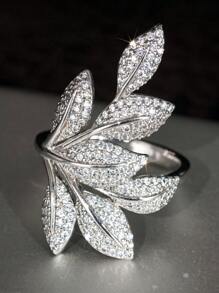 1 pieza Anillo glamoroso con circonita cúbica para mujer para boda, compromiso, aniversario, fiesta, joyería, regalo del Día de San Valentín